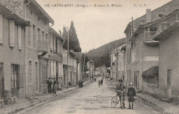 CARTE POSTALE ORIGINALE ANCIENNE : LAVELANET AVENUE DE BELESTA  ANIMEE ARIEGE (09) - Lavelanet