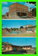 SAWYERVILLE, QUÉBEC - HOTEL MOTEL SAWYERVILLE - CIRCULÉE EN 1971 - UNIC - 3 MULTIVUES - - Autres & Non Classés