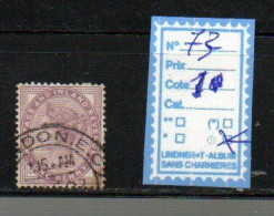 Victoria - Oblitéré N° 73 - Used Stamps