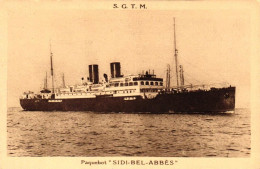 Paquebot "Sidi Bel Abbes" Entre Marseille Et L'Algérie - Steamers