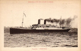 Paquebot "Porthos" Messageries Maritimes - Steamers