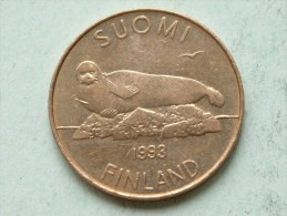 1993 - 5 Markkaa / KM 73 ( Uncleaned Coin / For Grade, Please See Photo ) !! - Finlandia