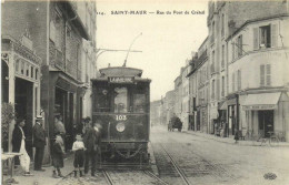 SAINT MAUR  Rue Du Pont De Creteil Animée TRAM 103 La Varenne Gros Plan Café Aux Deux Stations  RV - Saint Maur Des Fosses