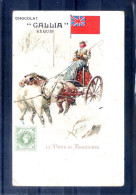 La Poste En Angleterre. Chocolat Gallia Exquis - Briefmarken (Abbildungen)