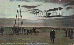 L'AEROPLANE WILBUR-WRIGHT-ARRIVEE AU PYLONE-RECLAME EMMA GITTENS,ANVERS-MAISON DE CAOUTCHOUC-AQUA PHOTO 3696 - ....-1914: Voorlopers
