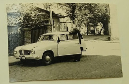 The Man At The Car Of The German Manufacturer Goliath-Werke Borgward & Co - Goliath 900 E - Automobile