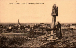 N°3465 W -cpa Carnac Ville -prise Du Tumulus De Saint Michel- - Carnac