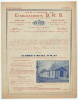 -- ETABLISSEMENTS B.R.B. Bâtiments Rapides Brevetés  / EXTRAITS Du CATALOGUE HABITATION -- - 1950 - ...