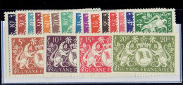 COLONIE FRANCAISE - GUYANE FRANCAISE - N°182/200 ** MNH - Nuevos