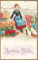 FETES - VOEUX - Bonne Fête - Femme - Colorisé - Carte Postale Ancienne - Andere & Zonder Classificatie
