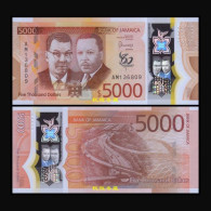 Jamaica 5000 Dollars 2023, Polymer, Commemorative, AM Prefix, UNC - Jamaica
