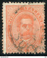 Umberto I° Lire 2 Vermiglio N. 43 Ottimo Usato Ann. Originale - Ungebraucht