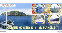 7 FDC Anno 2011. - Tristan Da Cunha