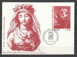 FRANCE Entier Postal Sur Carte Postale De L'Imprimerie Des Timbres-poste Mademoiselle De Bonneuil 2003 - Pseudo-officiële  Postwaardestukken