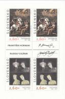 2022 Slovakia Art Paintings Rombauer Votava  Miniature Sheet Of 4 MNH @ Below Face Value - Ungebraucht