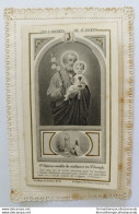 Bp3 Santino Merlettato A Rilievo Holy Card Canivet Les 3 Secrets De S.joseph - Images Religieuses