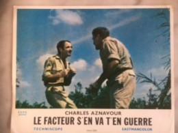 Deux Affiches Promo Film-le Facteur S'en Va En Guerre-charles Aznavour - Plakate & Poster