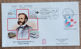 FDC 1988 - YT N°2555 - CROIX ROUGE - LE BOURGET + Flamme - 1980-1989