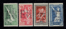 COLONIE FRANCAISE - GRAND LIBAN - N° 18/21 * - GOMME ABSENTE AU NIVEAU DE LA CHARNIERE - Unused Stamps