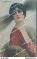 Bv605 Cartolina Art Deco Donnina Lady Donna Cupido Illustratore Artist Corbella - Autres & Non Classés