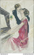 Bv626 Cartolina Art Deco Donnina Lady Coppia Innamorati Illustratore Artist - Autres & Non Classés