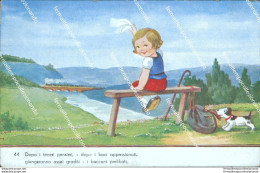 Bv615 Cartolina Tematica Bambini Children Illustratore Artist Bacioni Prelibati - Autres & Non Classés