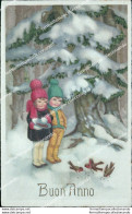 Bv622 Cartolina Tematica Bambini Children Illustratore Artist Buon Anno - Autres & Non Classés