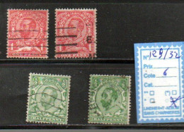 EDOUARD VII - N°129/32 - Used Stamps