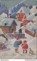 Bv625 Cartolina Tematica Bambini Children Illustratore Artist Buon Anno - Other & Unclassified