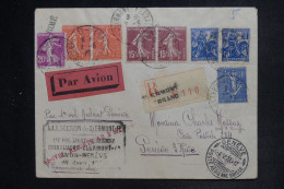 FRANCE - Enveloppe Du 1er Vol Montluçon / Clermont Ferrand / Lyon - Genève Et Reporté En 1929 - L 152570 - 1927-1959 Briefe & Dokumente