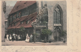 DE654  ---   GRUSS AUS NURNBERG  --  BRATWURSTGLOCKLEIN  --   GASTHAUS  --  1901 - Nuernberg