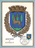 Carte Maximum 1964 - Blason - Armoiries De Guéret - YT 1351B - Guéret - 1960-1969