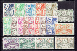 COLONIE FRANCAISE - GUADELOUPE - N°178/196 ** MNH - Unused Stamps