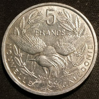 NOUVELLE CALEDONIE - 5 FRANCS 1986 - Avec IEOM - KM 16 - Oiseau Cagou - Nuova Caledonia