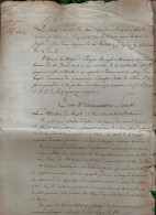 BRETAGNE, An 2 : PV De La Succession  De Louis Constance De POULPIQUET DU HALGOUËT - TTB - Historical Documents