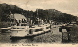 Bateau S.S. Linnet At Cairnbaan Stores - Paquebots