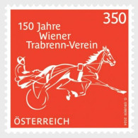 AUSTRIA 2024 FAUNA Animals. Horse. 150th Anniv. Of The Vienna Harness Racing Club - Fine Stamp MNH - Ongebruikt