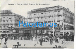 229429 SPAIN ESPAÑA MADRID PUERTA DEL SOL STATION TRAIN TREN METROPOLITANO & TRANVIA TRAMWAY POSTAL POSTCARD - Other & Unclassified