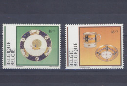 1994 Nr 2566-67** Culturele.Belgisch Porselein. - Ongebruikt