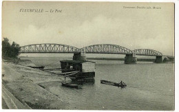 Fleurville - Le Pont (en Fer, Entreprise Schneider Du Creusot, Ponton Accostage"Le Parisien", Pêcheur En Barque) Pas Cir - Autres & Non Classés