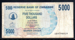 659-Zimbabwe 5000$ 2007 AB979 - Zimbabwe