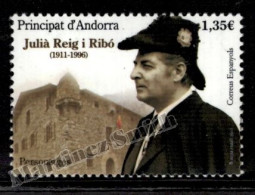 Andorre Espagnole / Spanish Andorra 2017 Yv, 446, Politician Julià Reig I Ribo - MNH - Ungebraucht