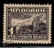 Andorre Espagnole / Spanish Andorra 1951 Yv, Airmail 1, Landscape Old Church - MNH - Ungebraucht