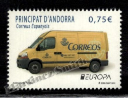 Andorre Espagnole / Spanish Andorra 2013 Yv, 391, Europa Cept, Postal Vehicle - MNH - Neufs