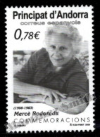 Andorre Espagnole / Spanish Andorra 2009 Yv, 349, Literature, Merce Rodoreda - MNH - Unused Stamps