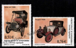 Andorre Espagnole / Spanish Andorra 2003 Yv, 294-95, Automobile History, Cars, Carter & Peugeot - MNH - Nuevos