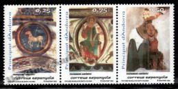 Andorre Espagnole / Spanish Andorra 2002 Yv, 286-88, Art Heritage, Romanic Paintins Santa Coloma Church - MNH - Ungebraucht