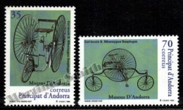 Andorre Espagnole / Spanish Andorra 1999 Yv, 253-54, Museums, Bicycles (III) - MNH - Ungebraucht