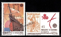 Andorre Espagnole / Spanish Andorra 1992 Yv, 216-17, Europa Cept, 5th Centenary Discovery Of America - MNH - Unused Stamps