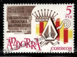 Andorre Espagnole / Spanish Andorra 1978 Yv, 110, Historical Pareatges Signature - MNH - Ungebraucht